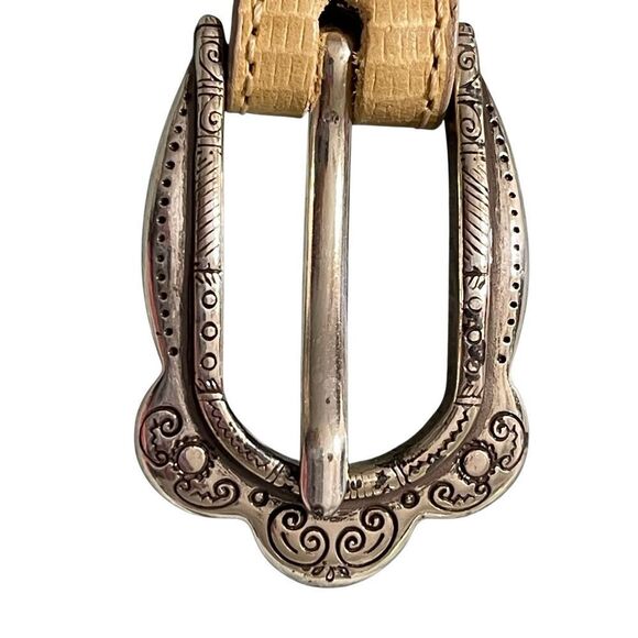 Brighton #10174 Women’s Vintage Beige Snake Embossed With Silver Etched Leather main image 12